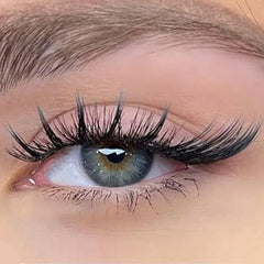 Wispy Lashes Natural Look Fake Eyelashes Cat Eye Lashes Mink Fluffy Strip False Lashes Fox Eye Lashes Pack 7 Pairs