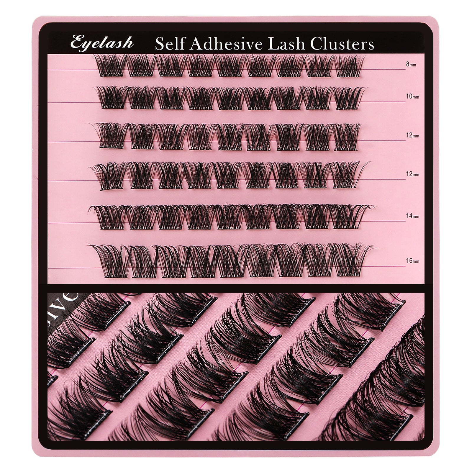 Perfectkey Series B Eyelashes Cluster Lashes DIY Eyelash Extension D Curl Long Individual Lashes