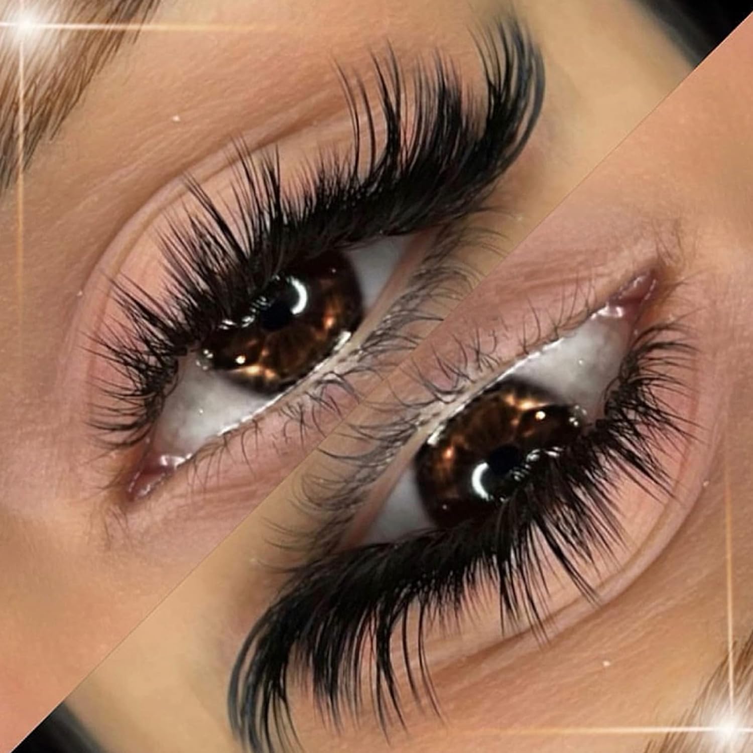 Wispy Lashes Natural Look Fake Eyelashes Cat Eye Lashes Mink Fluffy Strip False Lashes Fox Eye Lashes Pack 7 Pairs