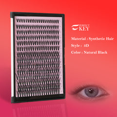 PerfectKey 40P Eyelashes 200pcs Cat Eye DIY Lashes Natural Look False Eyelashes Fluffy Strip Lashes