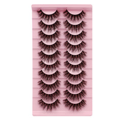 3D Fluffy, Thick & Natural False Eyelashes 10 / 20 Pair Set